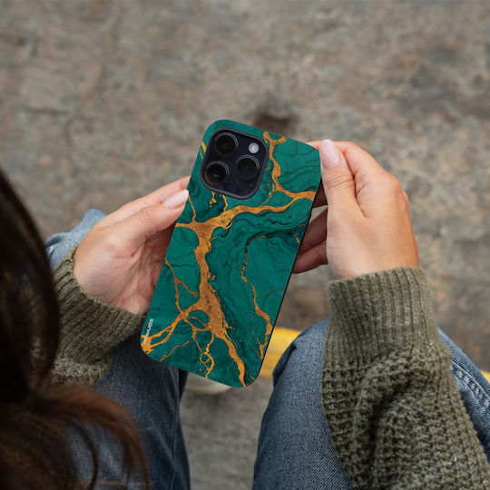Калъф Sonique Marble Series за Motorola Moto G73 5G Зелен