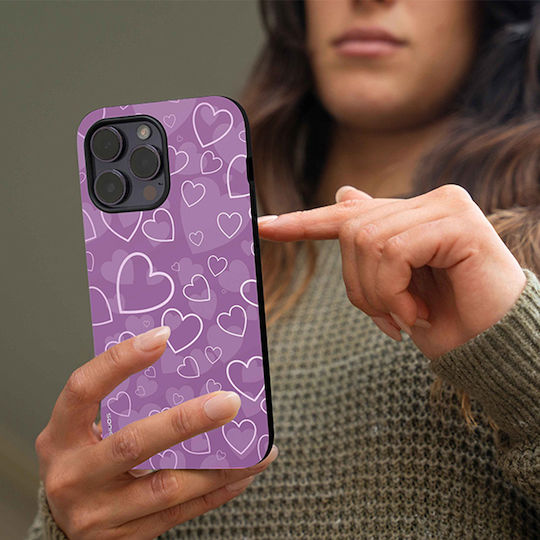 Carcasă din seria Sonique Heart pentru Motorola Edge 30 Neo 5G Violet