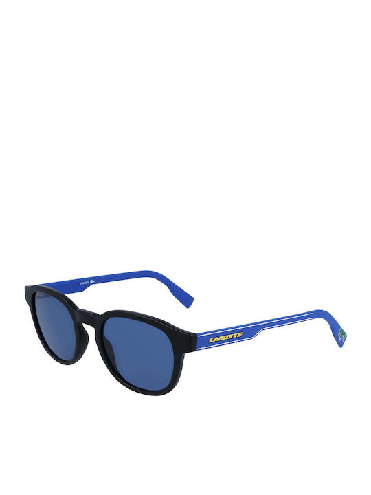 Lacoste Sunglasses Μαύρα with Acetate Frame & Blue Lens Lacoste Sunglasses Μαύρα with Acetate Frame & Blue Lens