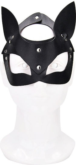 Bound to Please Play Kitty Cat BDSM Mask in Black Color