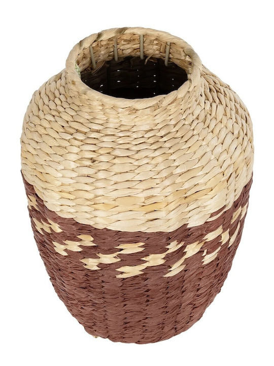 GloboStar Übertopf Hölzernes Beige 25x25x32εκ.
