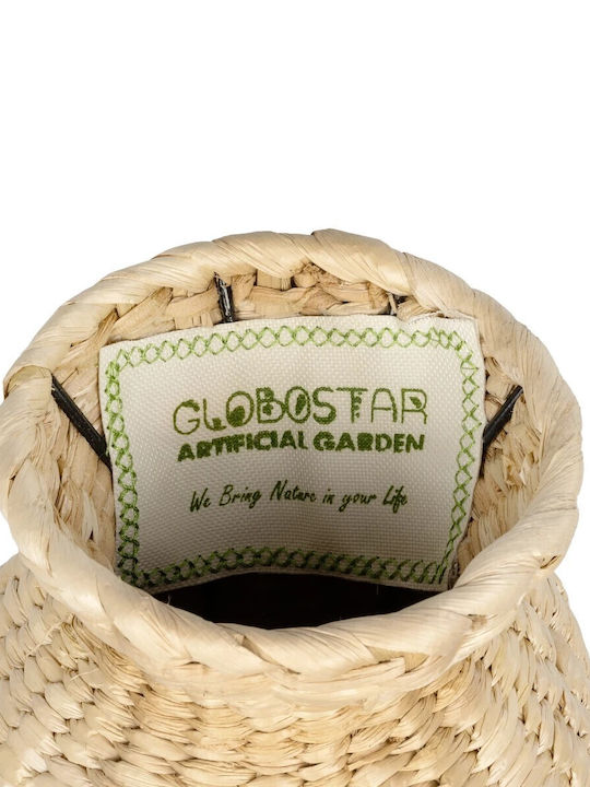 GloboStar Havana Planter Wooden Beige 16x16x25cm.
