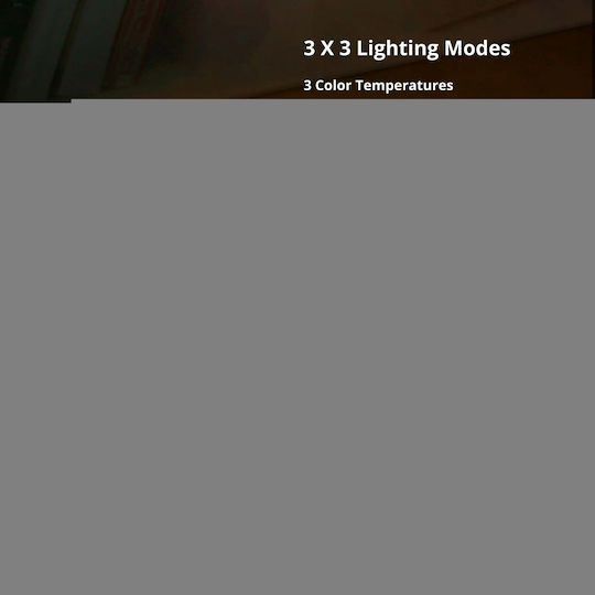Glocusent Φωτάκι Βιβλίου LED με Κλιπ Γκρι