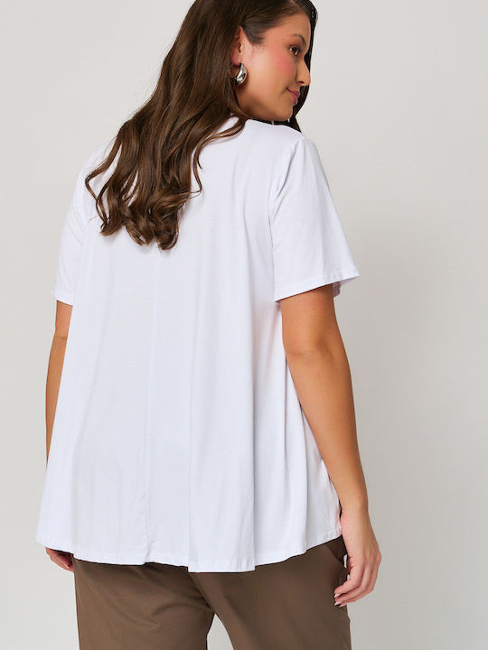 Γυναικείο Oversized T-shirt Λευκό