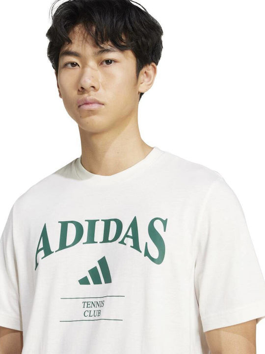 adidas Bluza Albă De Tenis Bărbat JV7013