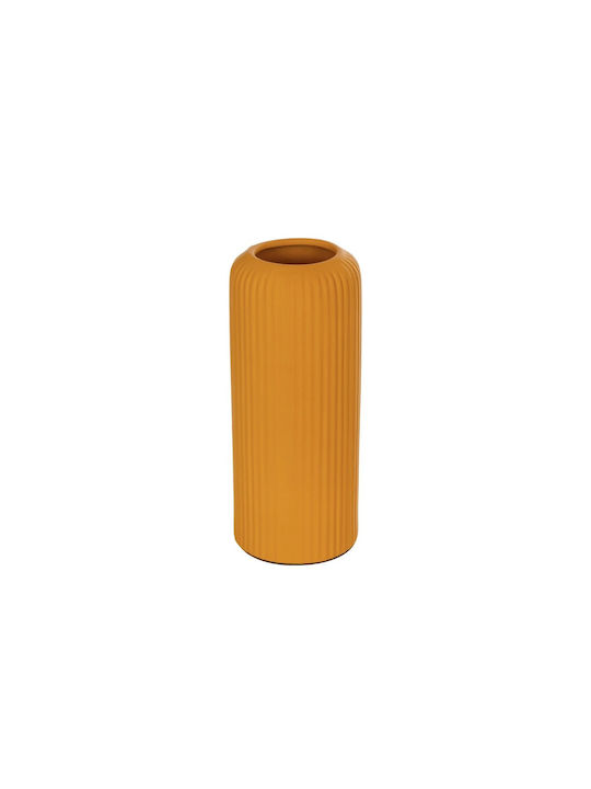 GloboStar Decorative Vase Orange 11x11x26cm