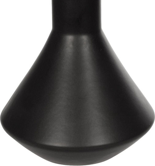GloboStar Decorative Vase Cannoli Black 13x13x20cm