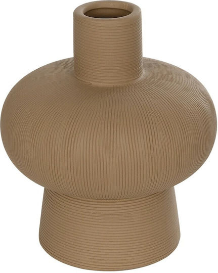 GloboStar Βάζο Κεραμικό Artificial Garden Corneol Καφέ Φ17xΥ20cm GloboStar Βάζο Κεραμικό Artificial Garden Corneol Καφέ Φ17xΥ20cm