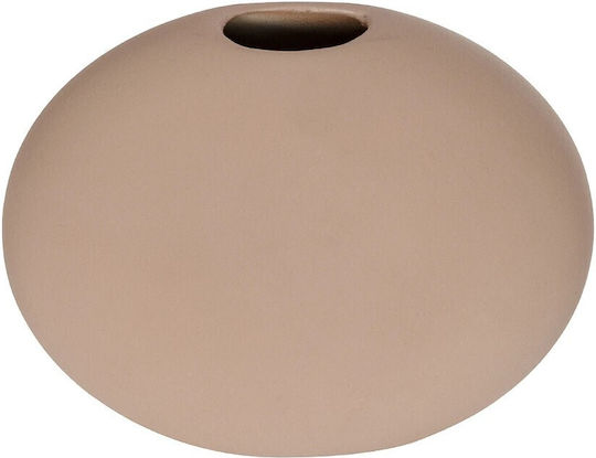 GloboStar Decorative Vase Lanzarote Brown 15x15x14cm