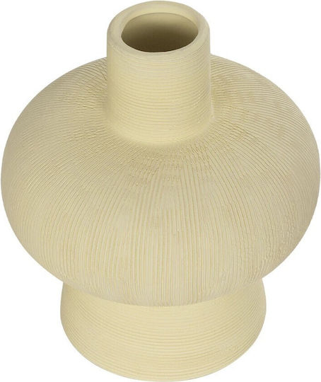 GloboStar Decorative Vase Artificial Garden Iceberg Beige 17x17x20cm