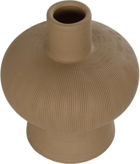 GloboStar Decorative Vase Artificial Garden Corneol Brown 17x17x20cm