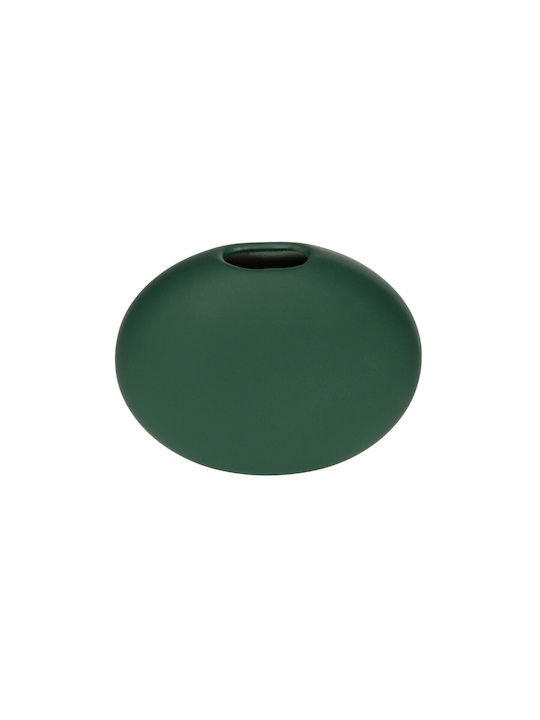 GloboStar Decorative Vase Artificial Garden Menorca Green 15x15x14cm