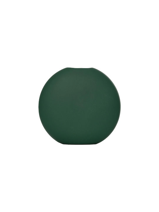 GloboStar Decorative Vase Artificial Garden Menorca Green 15x15x14cm