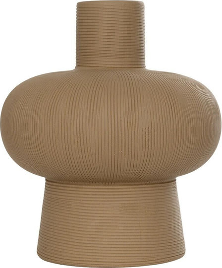 GloboStar Decorative Vase Artificial Garden Corneol Brown 17x17x20cm