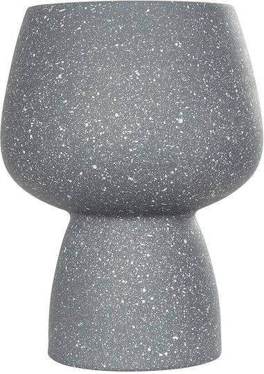 GloboStar Decorative Vase Artificial Garden Samui Gray 16x16x20cm
