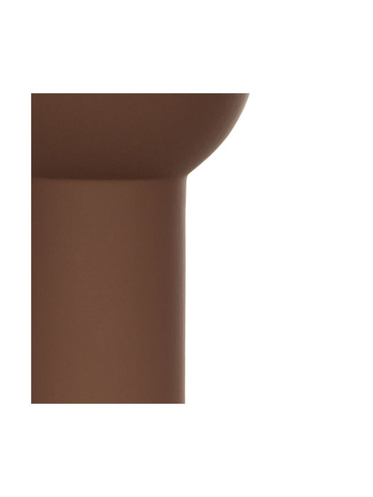 GloboStar Διακοσμητικό Βάζο Keramik Artificial Garden Costa Rica Braun 10x10x21cm 1Stück
