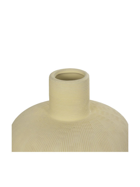GloboStar Decorative Vase Artificial Garden Iceberg Beige 17x17x20cm