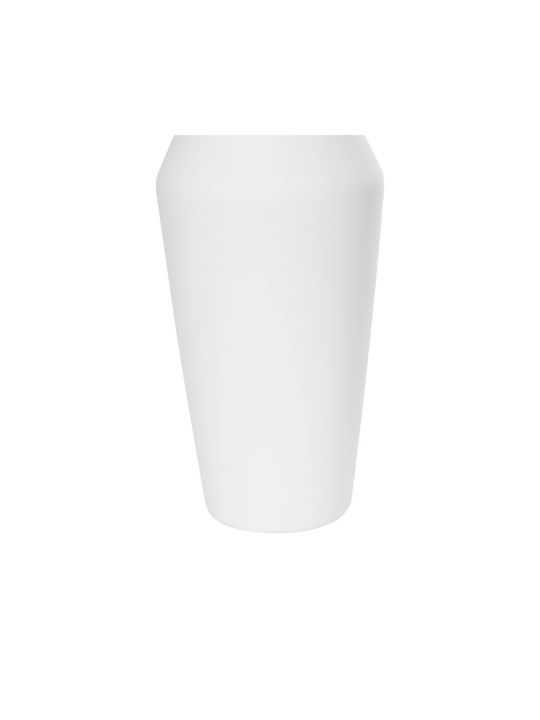 GloboStar Decorative Vase Artificial Garden Malvina White 10x10x24cm
