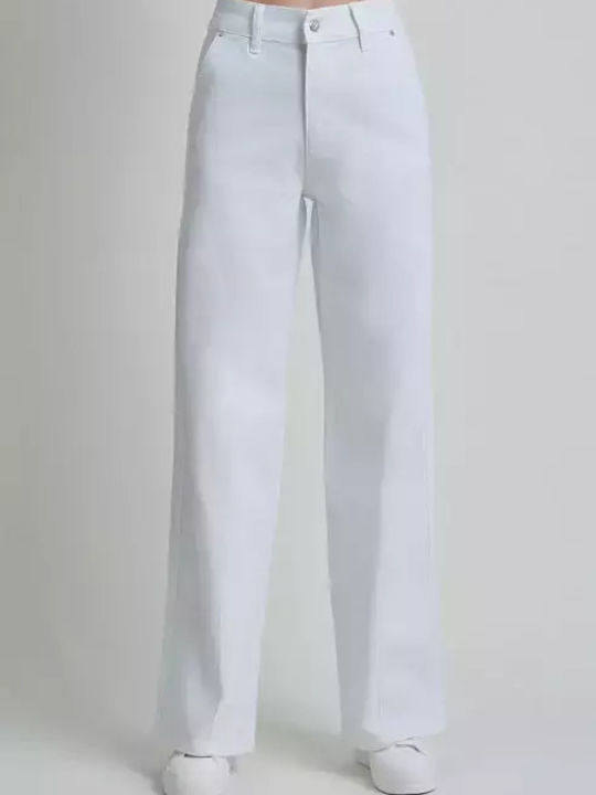 High Waist Women's Jean Trousers White