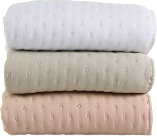 Das Home 9658 Κουβερλί Υπέρδιπλο Microfiber White 220x240cm