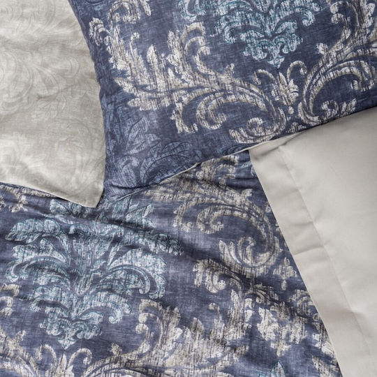 Cottonbox Σετ Παπλωματοθήκη 200x220cm Διπλή με 4 Μαξιλαροθήκες & 1 Σεντόνι Beige