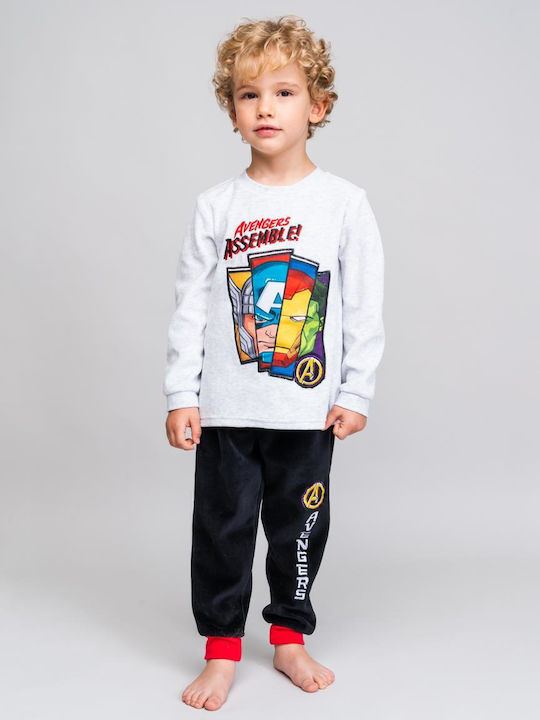 Arnetta Kids' Pajamas Winter Cotton Grey