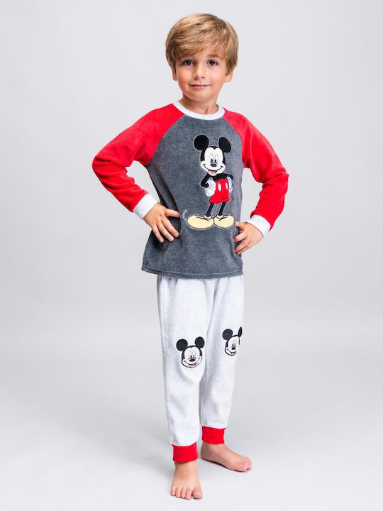 Arnetta Pijama pentru copii De iarnă Din bumbac Gray