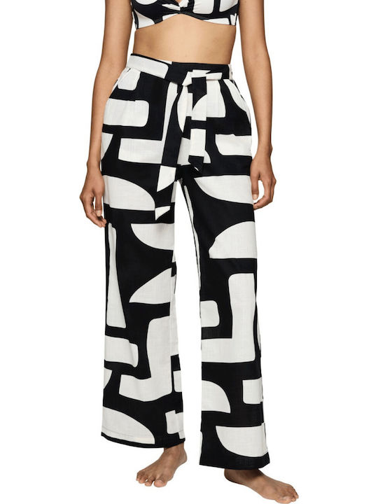 Triumph Sommer Damen Pyjama-Hose Black-White