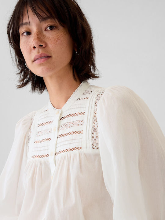 Μακρυμάνικο Γυναικείο Πουκάμισο Off White