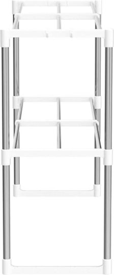 Bakaji Βάση για Φούρνο Μικροκυμάτων Inox 87x32x43.5εκ. Ροζ