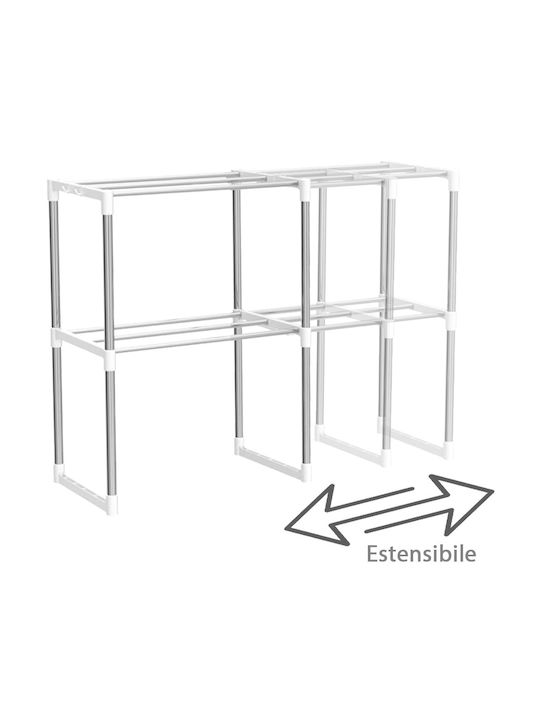Bakaji Βάση για Φούρνο Μικροκυμάτων Inox 87x32x43.5εκ. Ροζ
