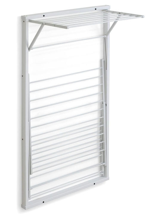 GreenTech Folding Wall Clothes Drying Rack for Balcony Made of Aluminum with 15m Hanging Length