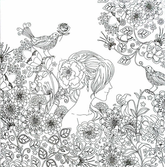 Βιβλίo Ζωγραφικής Anti-stress Mystery Garden