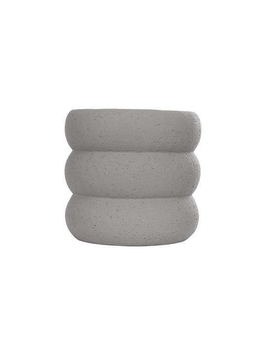 GloboStar Ceramic Gray Flower Pot 18x18x16cm