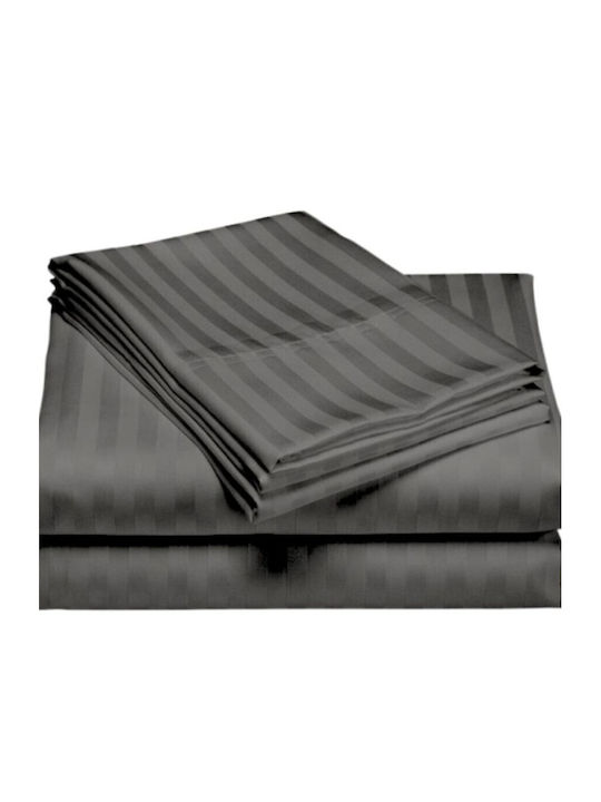 Pucioasa Bettbezug Baumwolle Doppelbett 200x220 Anthracite Gray