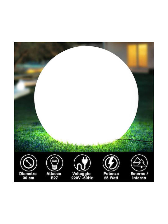 Bakaji Outdoor Floor Lamp 25W 30x30cm Bakaji Outdoor Floor Lamp 25W 30x30cm