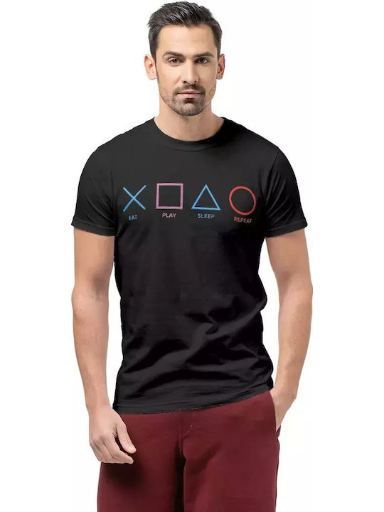 T-shirt Μαύρο