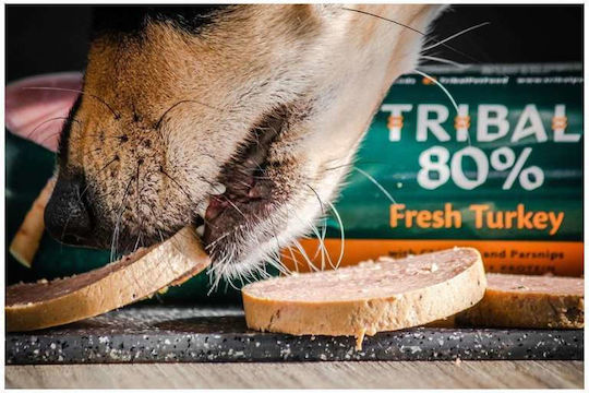 Tribal Pet Foods 80% Gourmet Sausage Salami Hund ohne Getreide mit Ente Ente 300gr