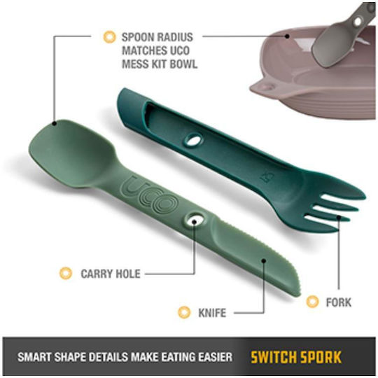 Uco Switch Spork Camp Green