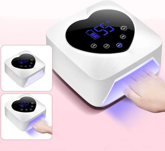 Wiederaufladbar Nageltrockner UV / LED Batteriebetrieben 72W Weiß