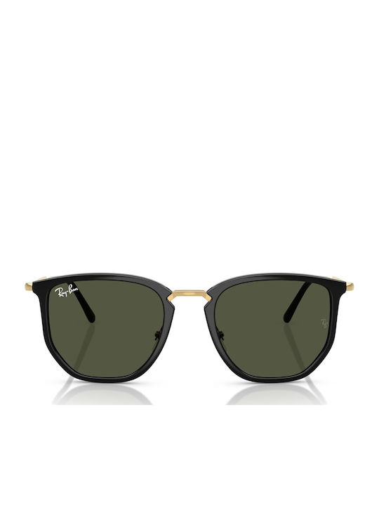Ray Ban Unisex Ochelari de soare cu Negru Cadru și Verde Lentilă