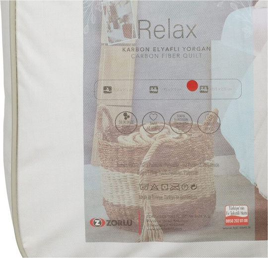 Tac Πάπλωμα Διπλό με Γέμιση Microfiber 215x235εκ. White