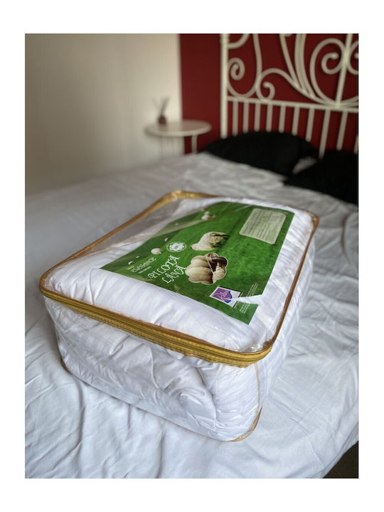 Pucioasa Husă de pătură De Lână Semi-dublu 180x210cm Alb 400 g/mp²Gsm
