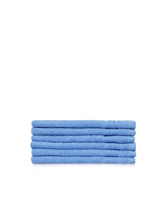 Hobby Home Prosop De Mână 30x50cm Albastru 6 Bucăți Greutate 500gsm