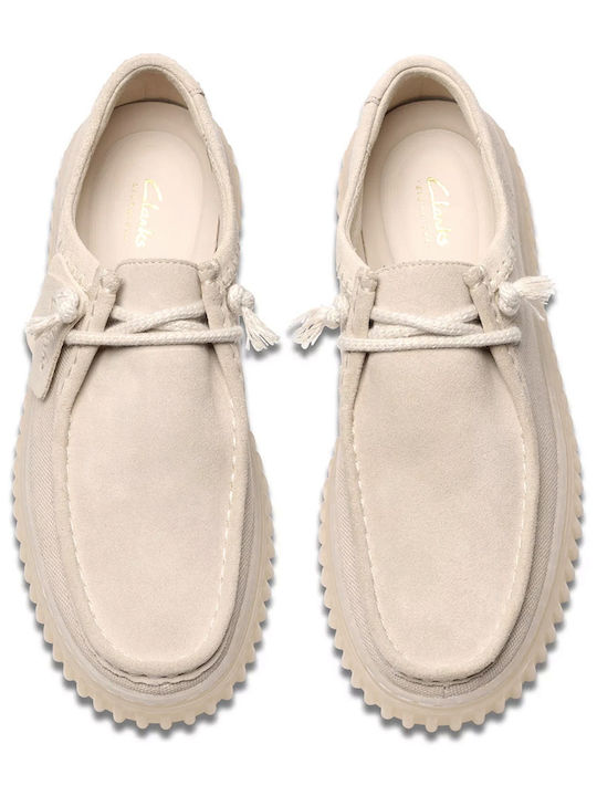 Men's Leather Moccasins Beige