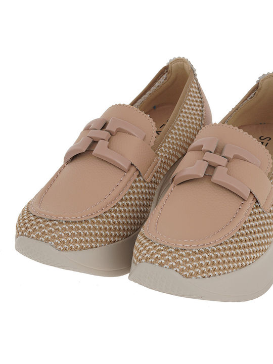 Women's Loafers in Pink Color
