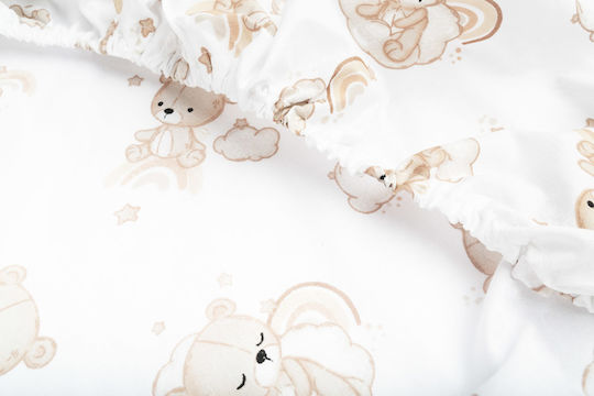 Sensillo Baby Sheet Crib Cotton 60x120cm