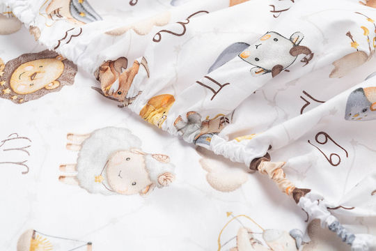 Sensillo Baby Sheet Crib Cotton 60x120cm