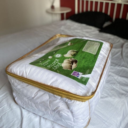 Pucioasa Pătură de Hotel Alb Single 160x210cm Bumbac 1buc