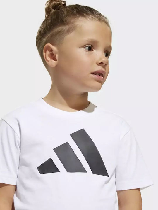 Παιδικό T-shirt white/black Essentials